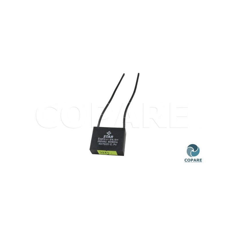 CAPACITOR 5 MFD 250 V. VENTILADOR – Copare Comercializadora