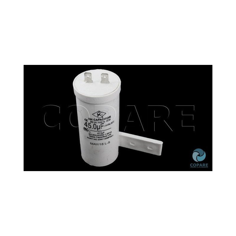 CAPACITOR 45 MFD 250V P/LAV WW01F00342 – Copare Comercializadora